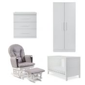 ICKLE BUBBA Grantham Mini White 5 Piece Furniture Set with Pocket Sprung Mattress